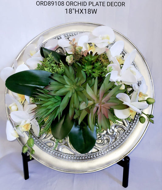 White Orchid, Display Plate