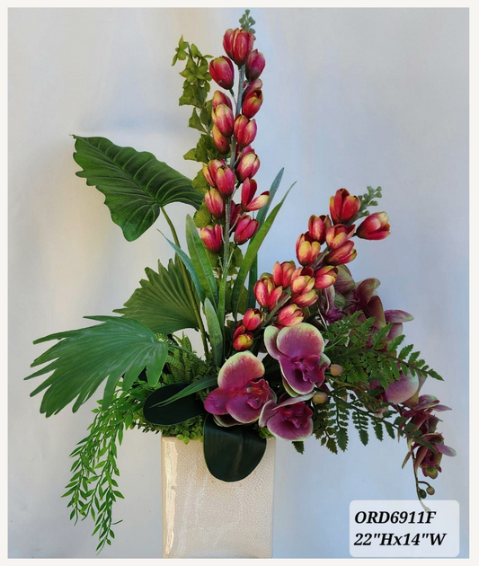 Floral Mix Beige Vase
